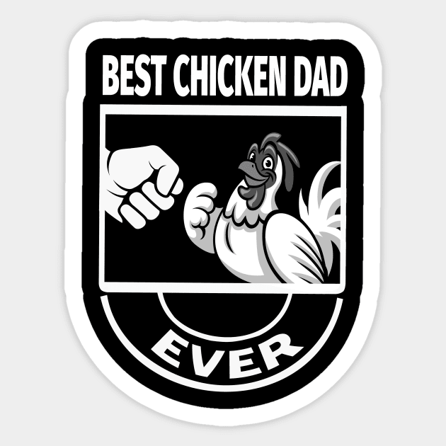 best chicken dad ever Sticker by Xonmau